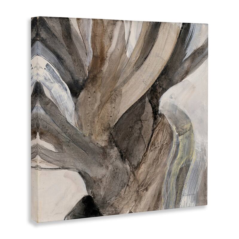 Stupell Twisted Driftwood Abstract Tree Bark Brown Neutral Canvas Wall Art