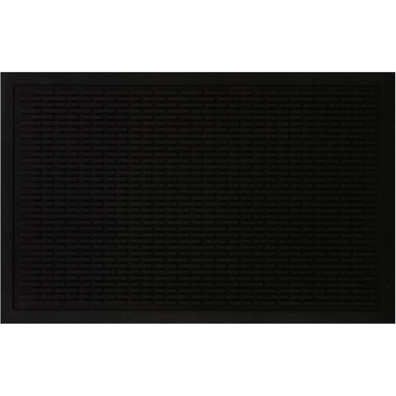 A1HC New Natural Rubber Premium Scrapper Door Mats-Keeps Mud and Dirt Away - 24"x36" - Capsule Scrapper Mat