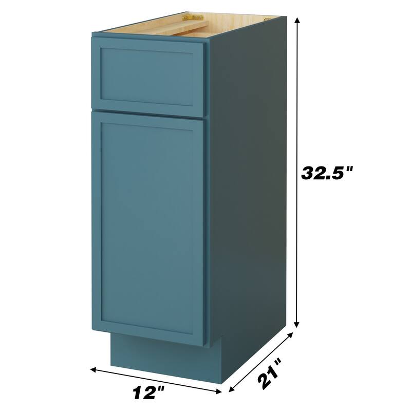 Vanity Art 12" Freestanding Single Base Storage Cabinet with Soft Close Door