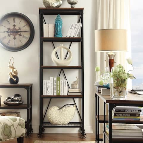 Nelson Industrial Modern Rustic 26-inch Bookcase by iNSPIRE Q Classic