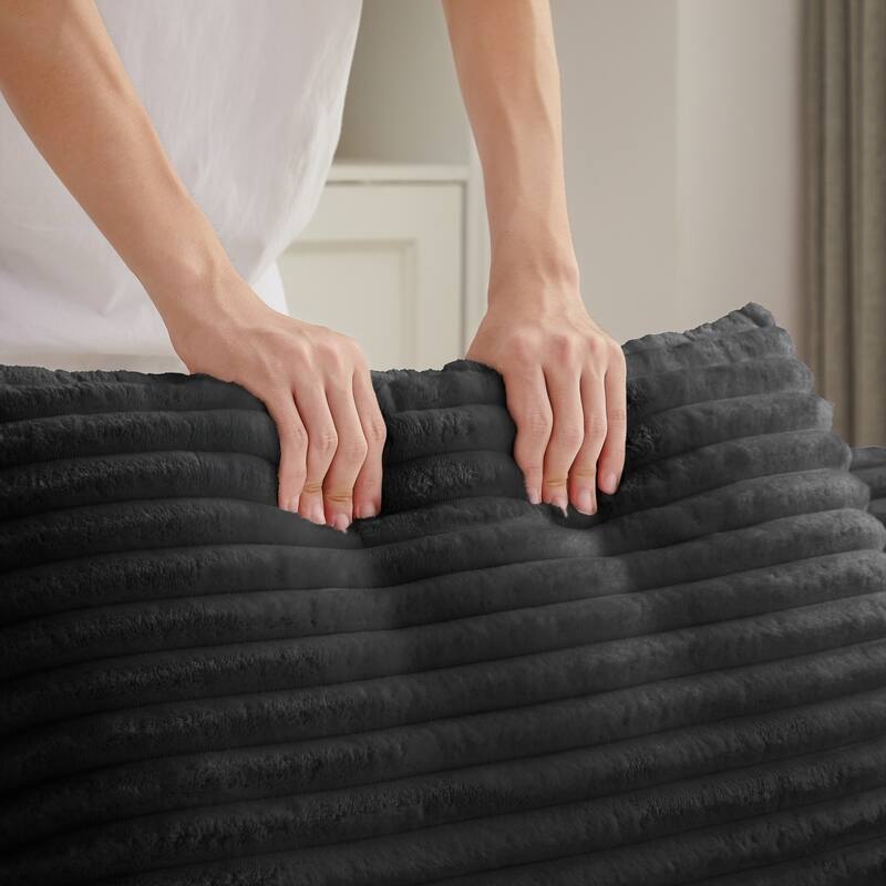 Oversized Corduroy Chaise Lounge Chair, Floor Sleeper Sofa with Pillow, No Assembly Required