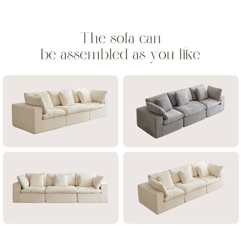 Modular Sectional Sofa, Compressed Sectional Sofa Modern Minimalist Style Final Couch, Sleeper Sofa for Living Room