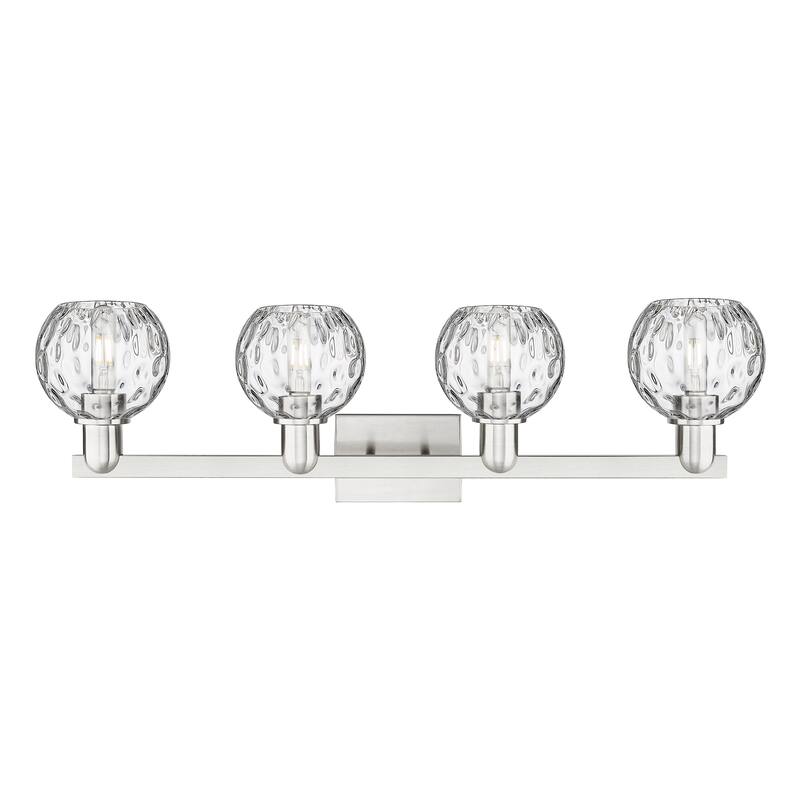 Innovations Lighting Endless Possibilities Arcadia - Athens Water Glass - 4 Light 33" Bath Vanity Light