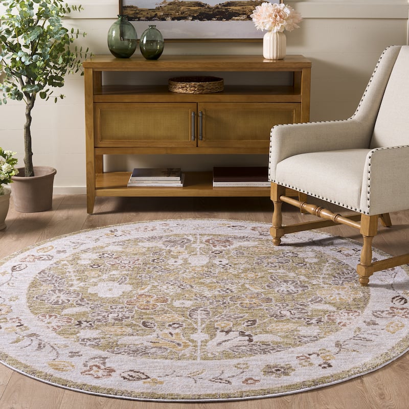 Martha Stewart by SAFAVIEH Yukimi Vintage Floral Distressed Rug