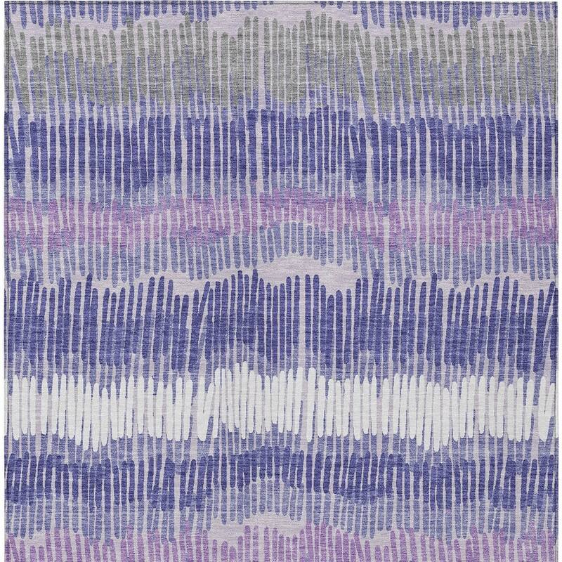 HomeRoots Striped Transitional Rectangle Outdoor Rug