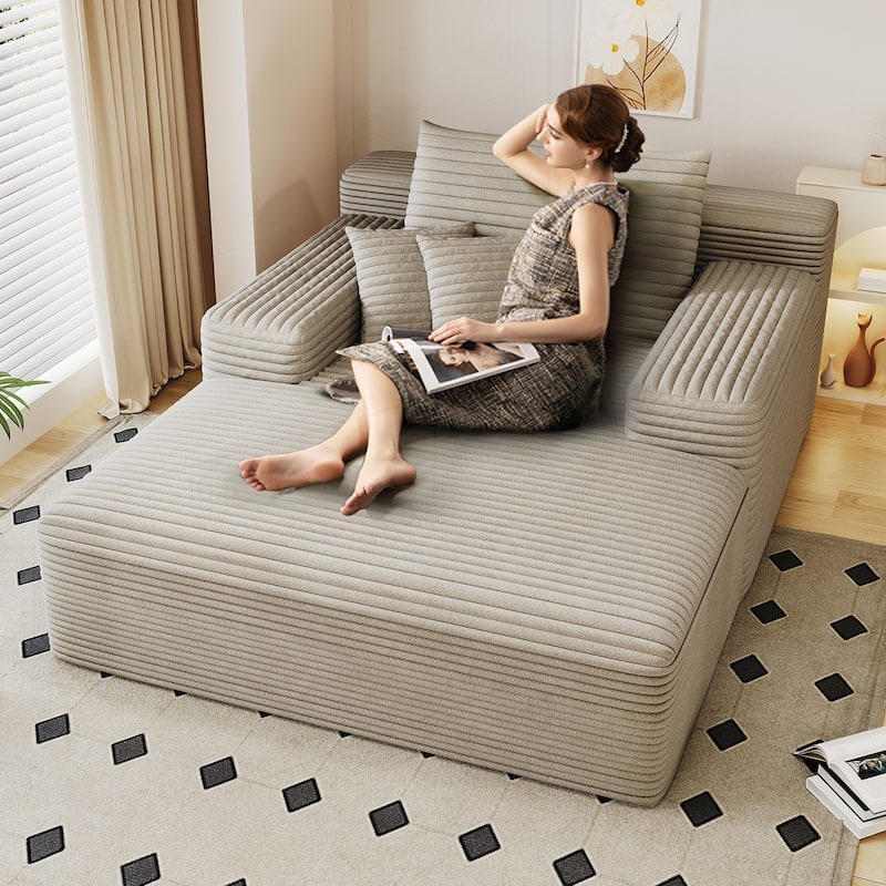 Comfortable Oversized Sofa Bed for Relaxation and Multipurpose Use