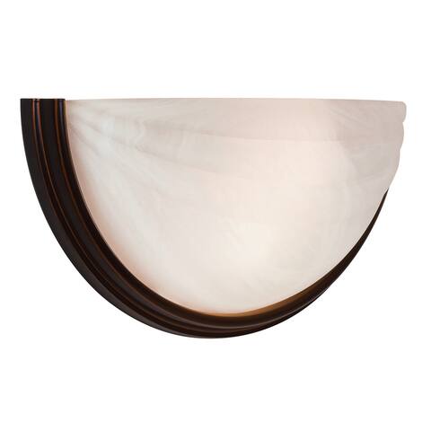 Crest LED Wall Sconce with Alabaster Glass