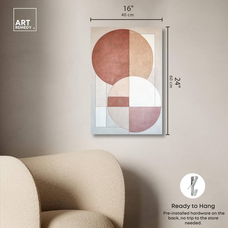 Modernist Circles I Canvas by Art Remedy, Gallery Wrapped