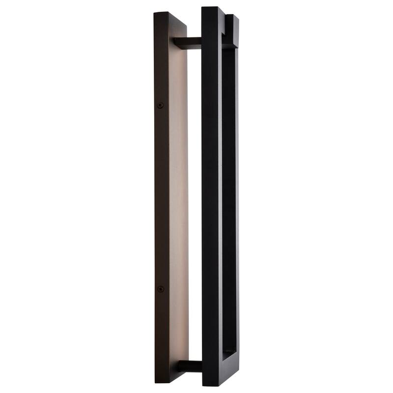 Crew 40 Watt 19 Inch LED Outdoor Sconce Sand Black Finish - Sand Black