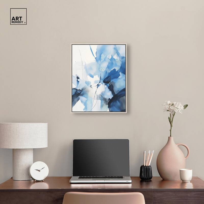 Fleur Bleue II Canvas by Art Remedy