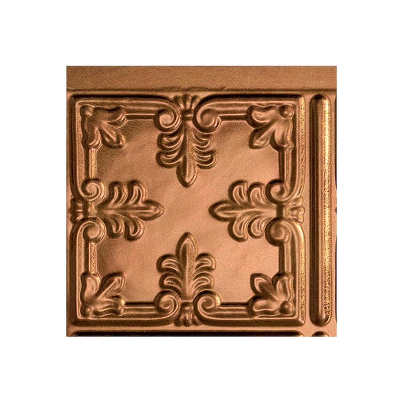 FASÄDE Traditional Style 10 Decorative Vinyl Backsplash Panel - 6x6 Inch Sample - Antique Bronze