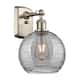Option Brushed Satin Nickel / Light Smoke Deco Swirl
