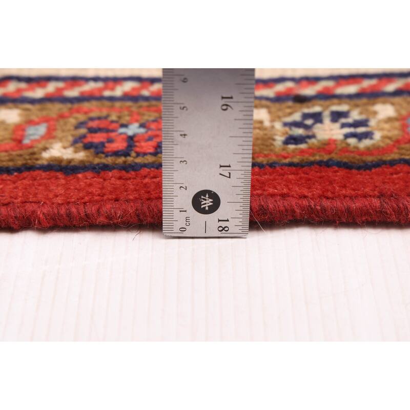 ECARPETGALLERY Hand-knotted Andelz Red Wool Rug - 4'3 x 6'11