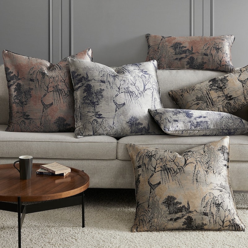 HiEnd Accents Pastoral Jacquard Euro Sham, 27"x27"