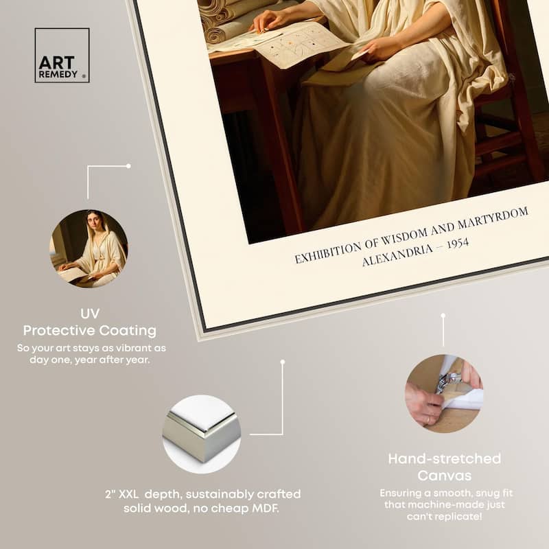 Philosopher of Alexandria Canvas by Art Remedy