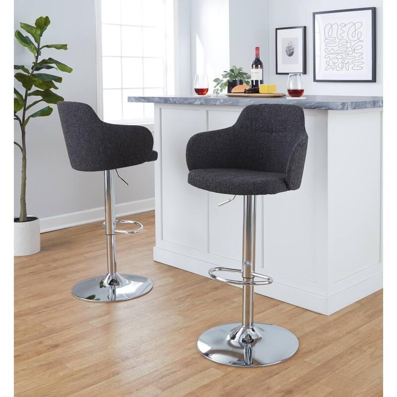 Strick & Bolton Iglabo Adjustable Bar Stool (Set of 2)