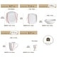 preview thumbnail 11 of 65, VEWEET 20-Piece White Porcelain Dinnerware Set (Service for 4)