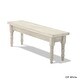 preview thumbnail 5 of 7, Grain Wood Furniture Valerie Solid Wood Dining Bench rustic off-white