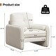 preview thumbnail 61 of 76, HOMYKA Oversized Accent Chair, Modern Sherpa Single Sofa with 2PCS Pillows