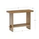 preview thumbnail 21 of 33, Nathan James Virgo Farmhouse 2-Tier Console Table in Wire-Brushed Wood Finish