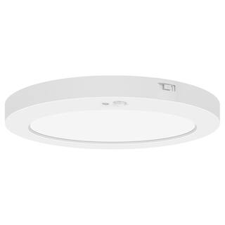 Access Lighting ModPLUS Dual Voltage Motion Sensor LED Round Flush Mount - White Finish