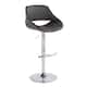 Option Grey Faux Leather/Chrome Metal