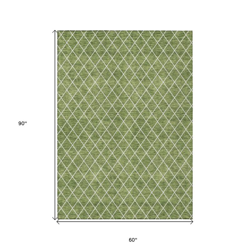 HomeRoots Geometric Transitional Rectangle Outdoor Rug