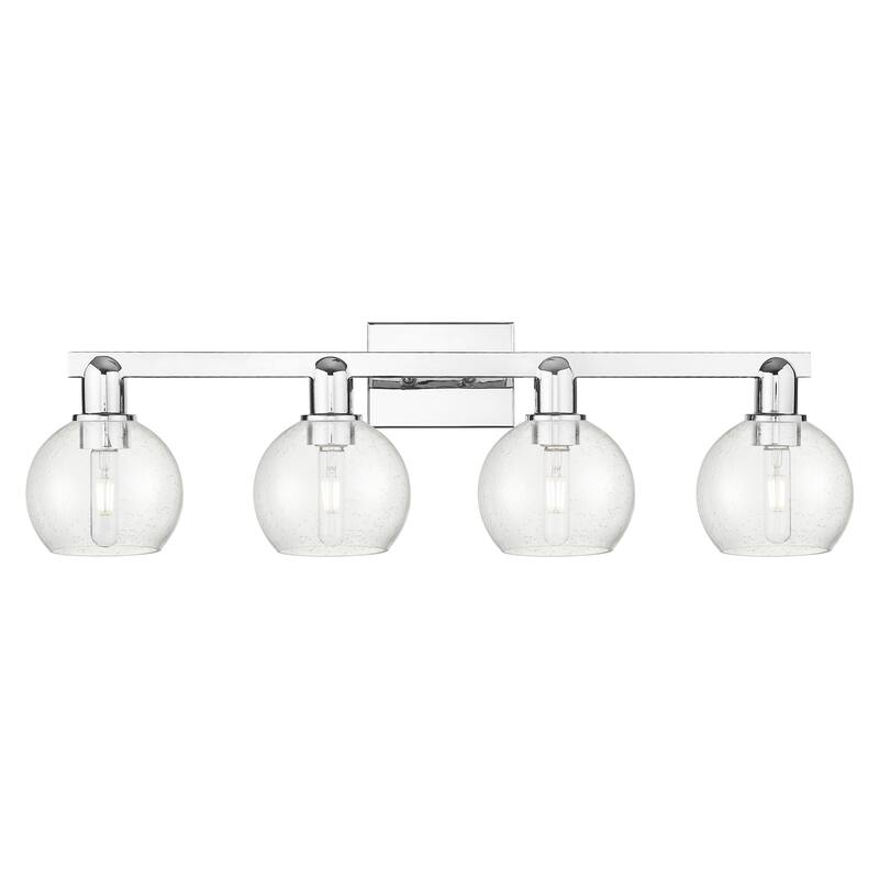 Innovations Lighting Endless Possibilities Arcadia - Athens - 4 Light 33" Bath Vanity Light - Polished Chrome/Seedy