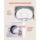 preview thumbnail 7 of 8, Grey Foldable Electric Baby Swing with Music 5 Gentle Swing Speeds and 3 Adjustable Seat - 28.35" L x 24.8" W x 18.5"-27.17" H