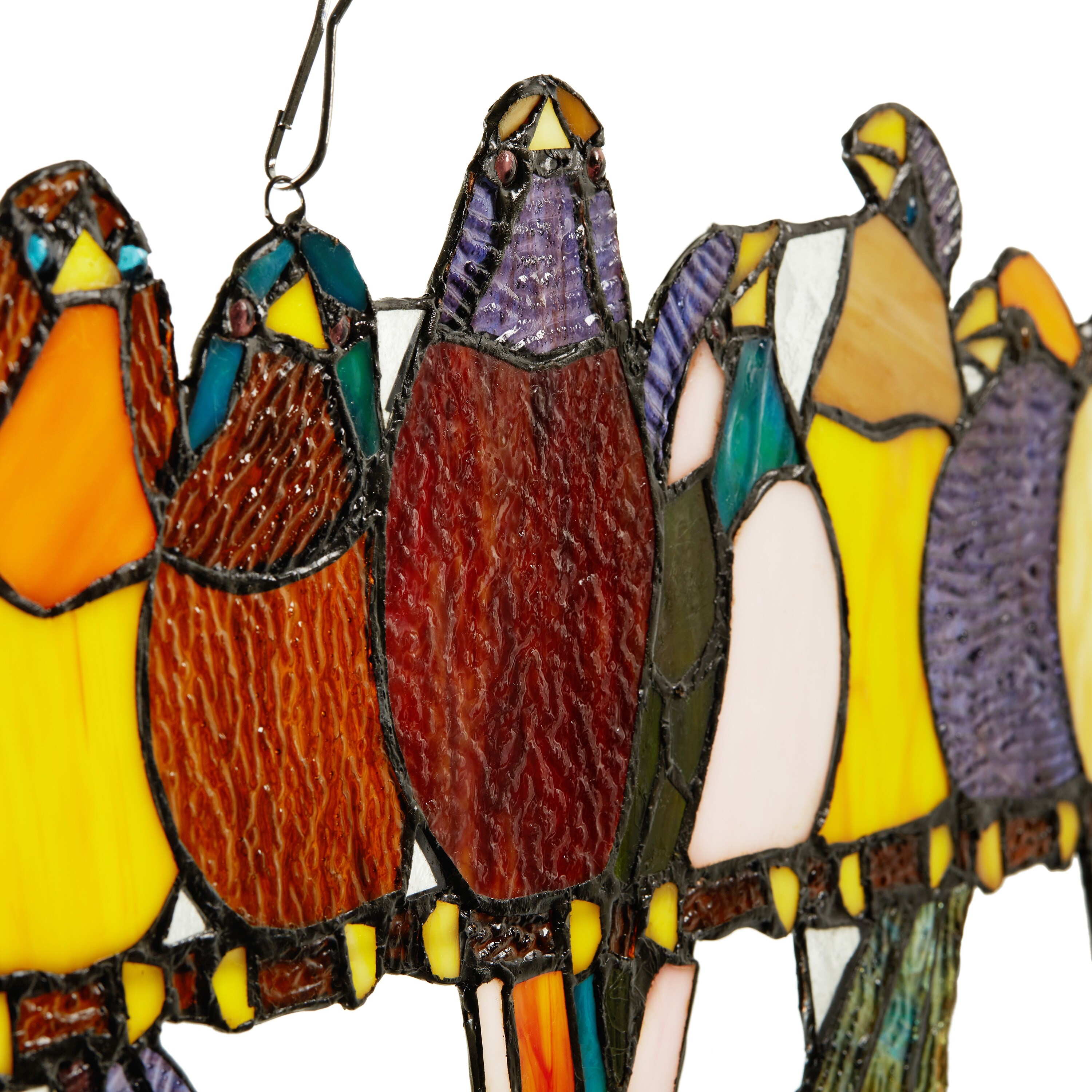 送料無料 日本 on Birds Glass Stained Goods of River Wire Window 9.25-in. 絵画