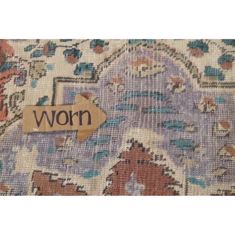 Traditional Tabriz Persian Vintage Area Rug Hand-Knotted Wool Carpet - 9'11"x 12'2"