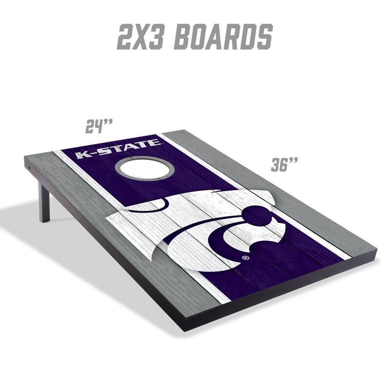 Kansas State Wildcats NCAA Compact 2x3 Tailgate Cornhole Board Set