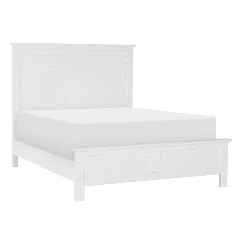Englewood Panel Bed - White - Queen