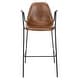 preview thumbnail 15 of 44, SAFAVIEH Tanner Mid-century Faux Leather Barstool - 25" W x 21.5" D x 39" H