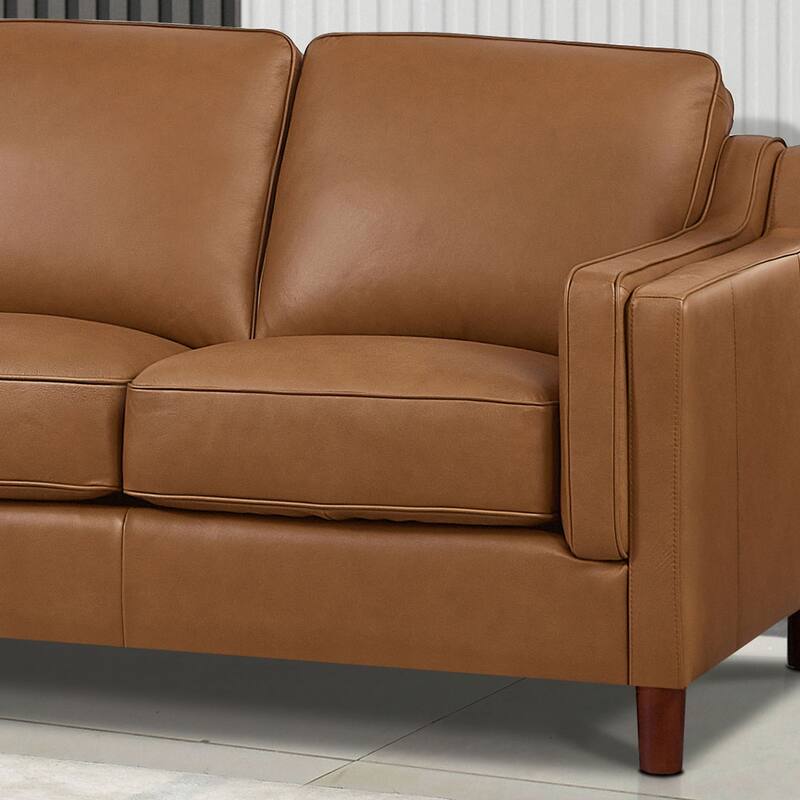 Hydeline Bella 3-piece Top Grain Leather Sofa, Loveseat, and Chair Set