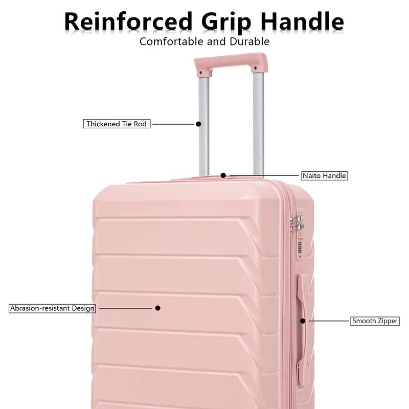 20"/24"/28" 3 pcs/set in ABS Spinner Wheel Luggage, Matching Color , With Combination Lock