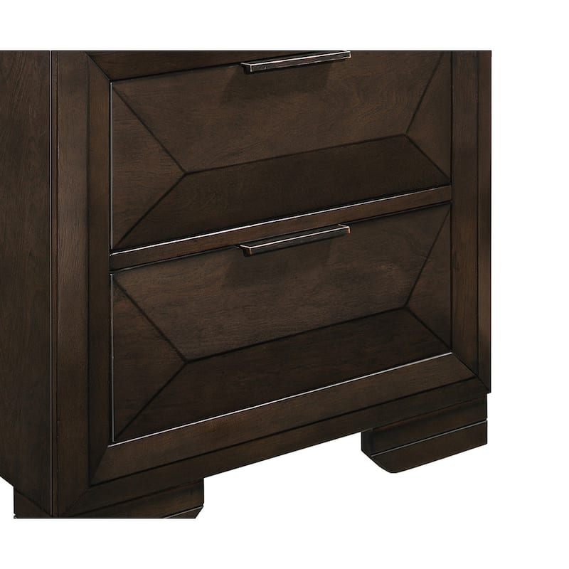 2-Drawers Nightstand 1pc