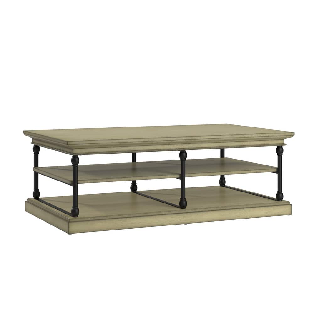 Barnstone Cornice Rectangle Storage Shelf Coffee Table by iNSPIRE Q Artisan