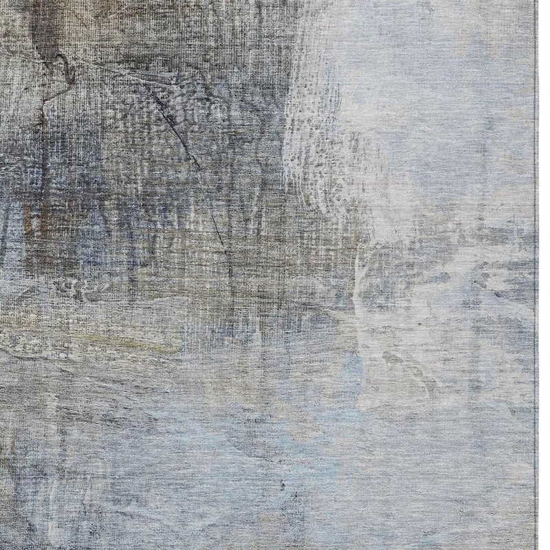 HomeRoots Abstract Transitional Rectangle Outdoor Rug - 5' X 8'