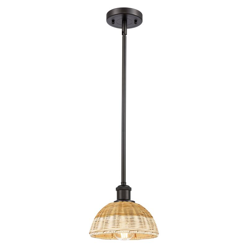 Innovations Lighting Endless Possibilities Ballston - Bristol Natural II - 1 Light 8" Stem Hung Mini Pendant - Oil Rubbed Bronze