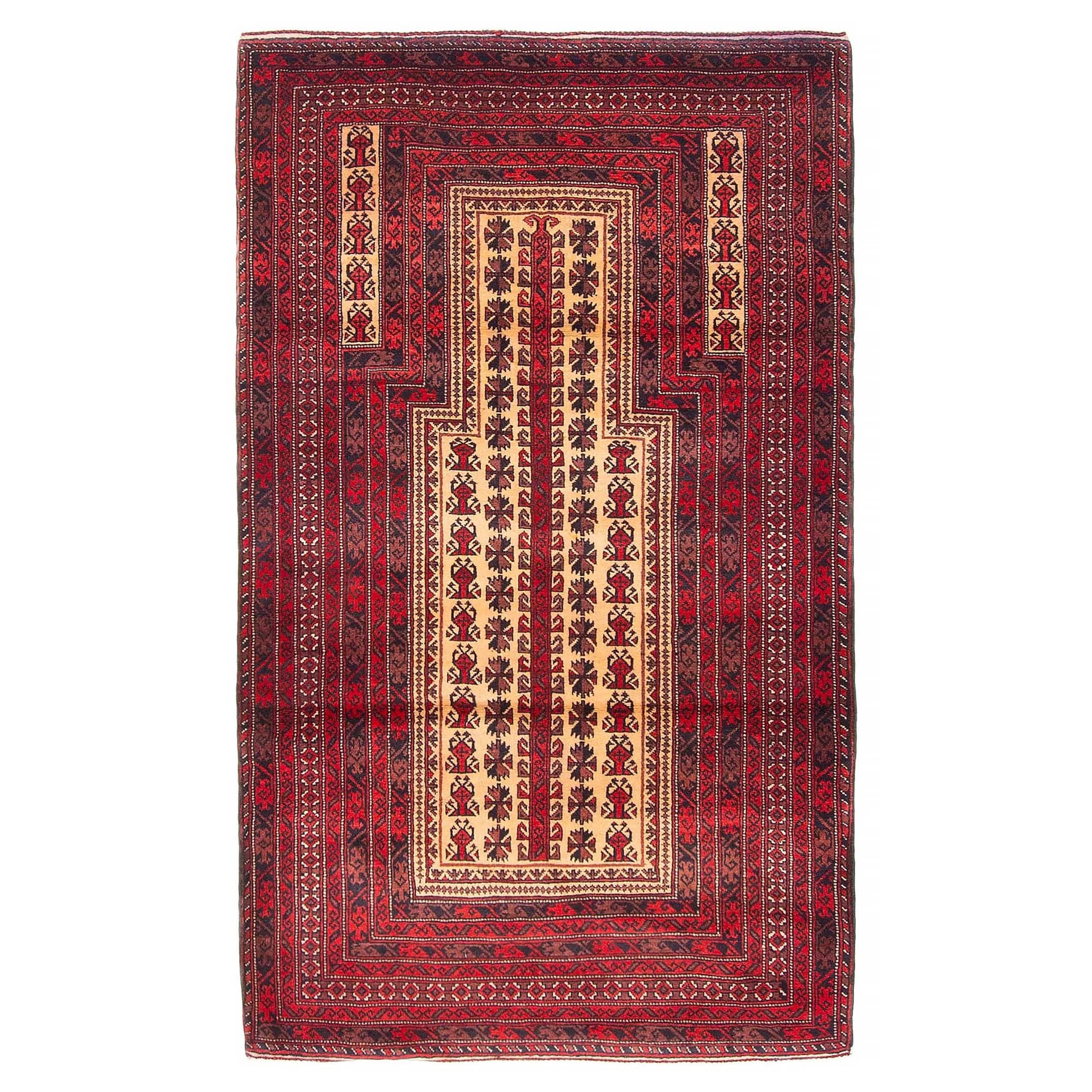 Teimani Beige Rug 2'11" x 5'0" - 2'11 x 5'0