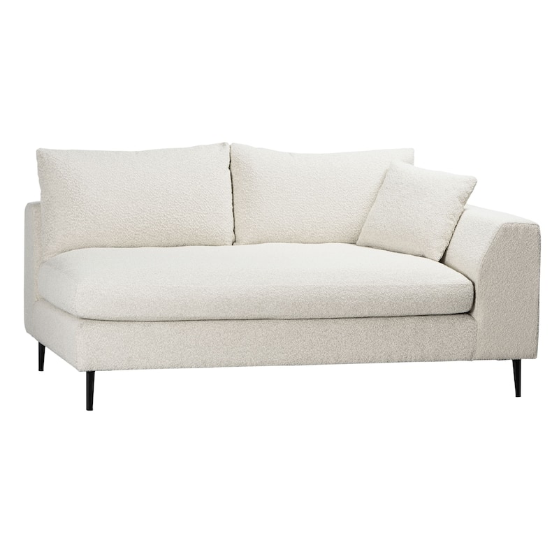 Oslo 113-inch Modern Sectional Sofa with Chaise in Boucle