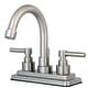 preview thumbnail 2 of 1, Kingston Brass Elinvar Centerset Bathroom Faucet with Brass Pop-Up Brushed Nickel