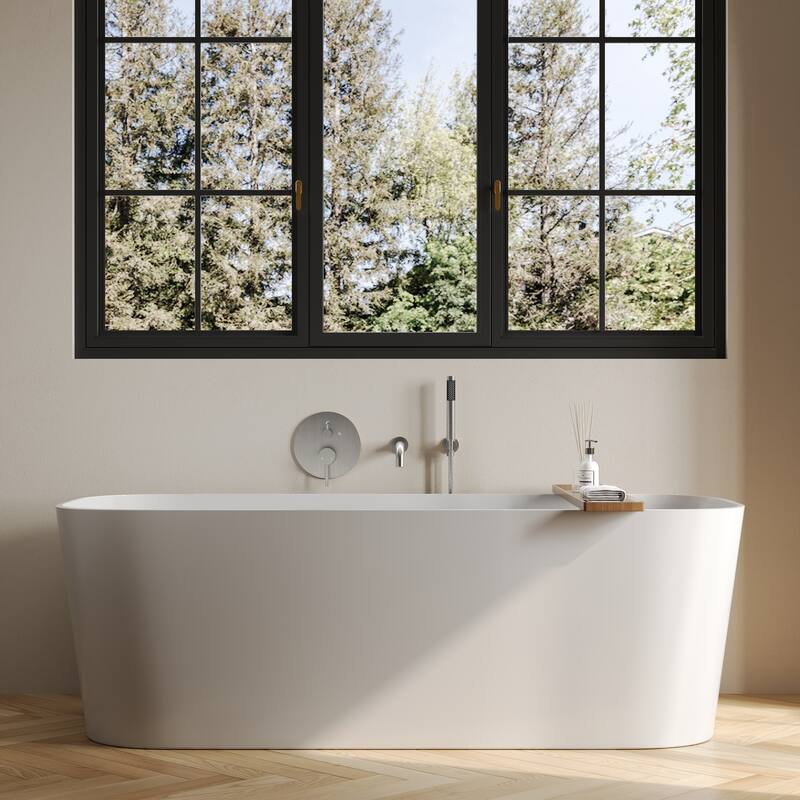 Wall-Mount Tub and Handheld Shower Faucet Set