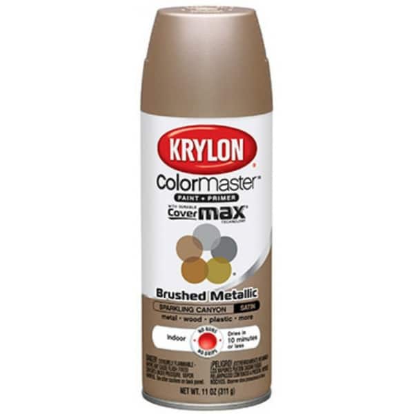 Krylon K05125202 ColorMaster Paint & Primer Brushed Metallic, 11 Oz, Canyon Bed Bath & Beyond