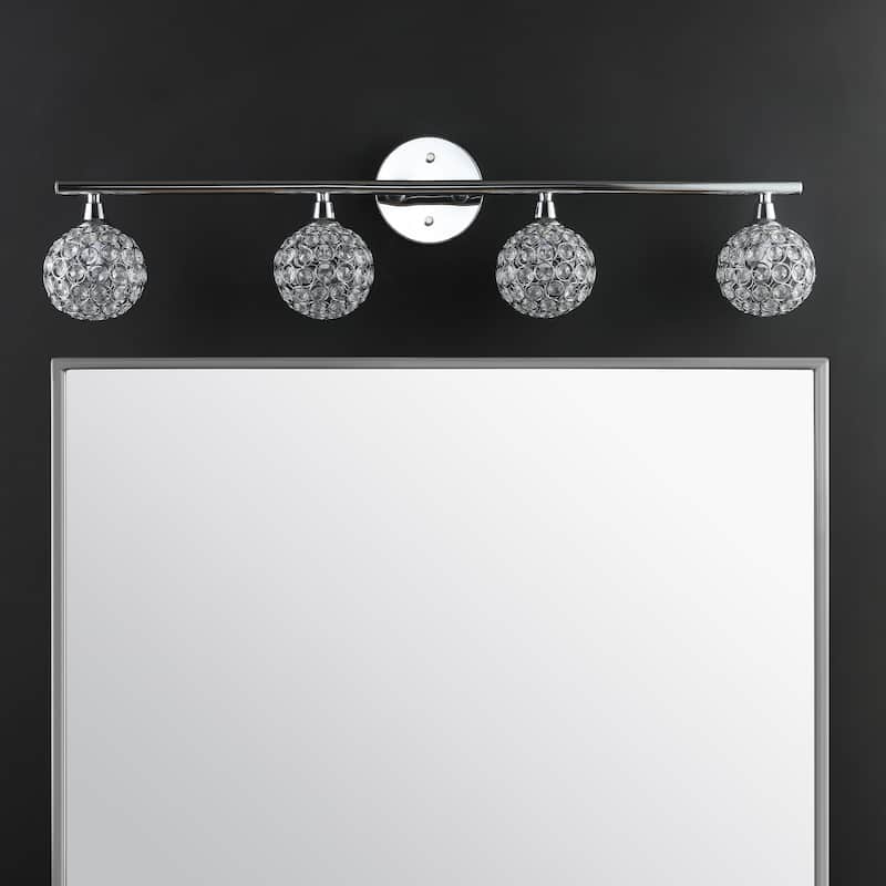 Beverly Iron/Glass Contemporary Glam LED Vanity Light, by JONATHAN Y