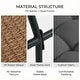 preview thumbnail 10 of 26, 2-Piece Outdoor Wicker Ottomans with Cushions, Weather-Resistant Boho Patio Rattan Footrests for Garden, Porch, and Balcony