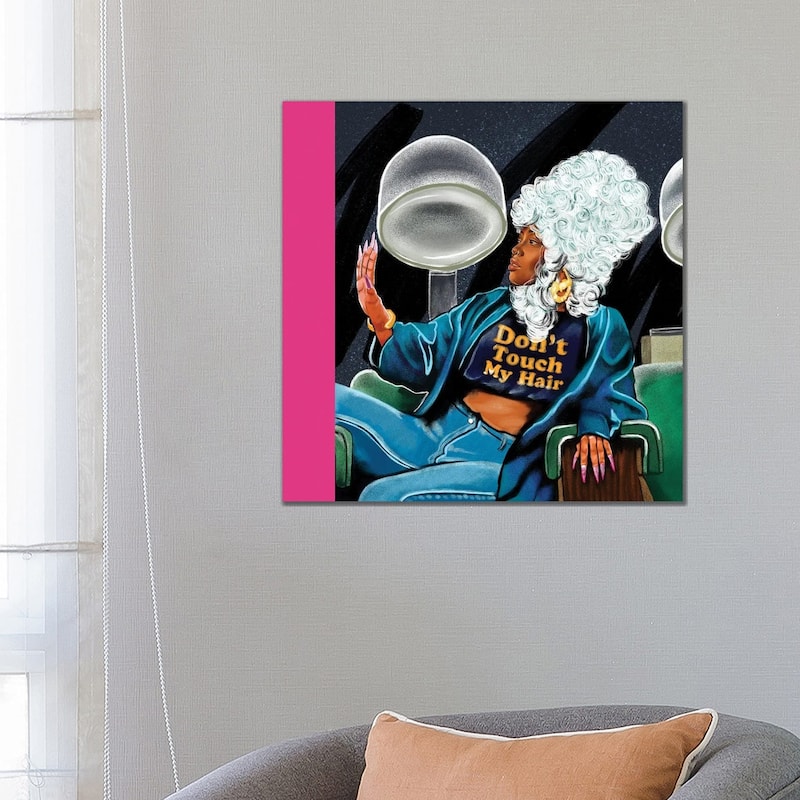 iCanvas "Don't Touch My Hair" by Domonique Brown Canvas Print - 26x26x1.5