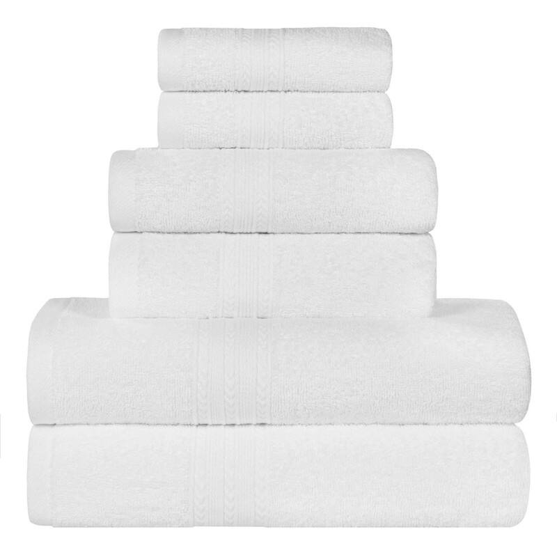 Eco-Friendly Sustainable Cotton 6-Piece Bathroom Towel Set