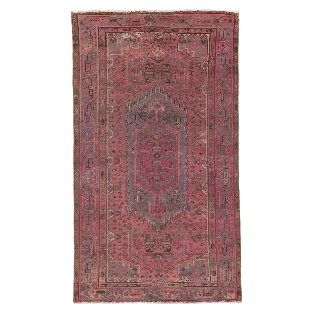 ECARPETGALLERY Hand-knotted Antalya Vintage Pink Wool Rug - 4'0 x 6'10